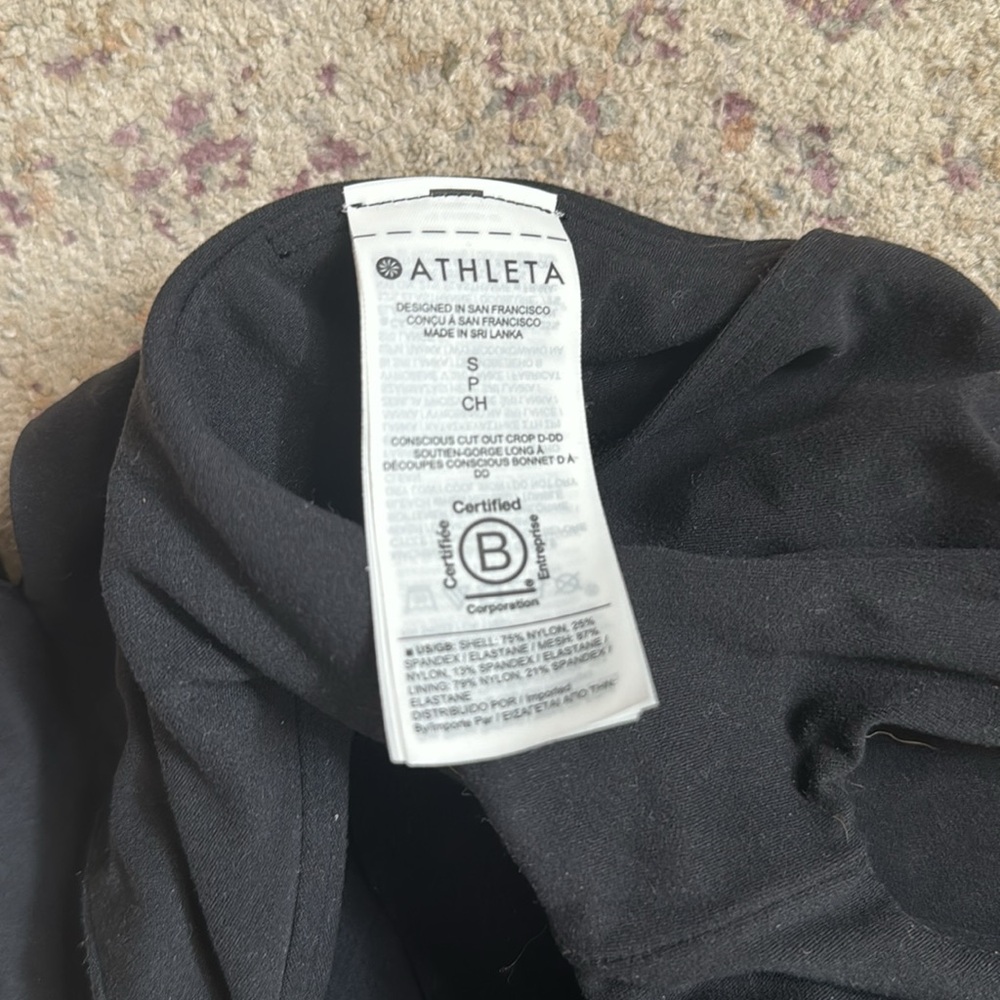 Athleta Conscious Cut Out Longline Sports Bra Top - Picture 6 of 6